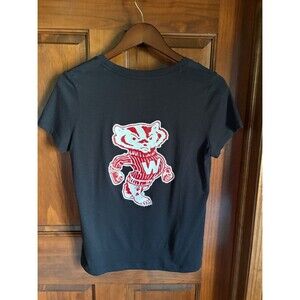 Under Armour Black Wisconsin Badgers Graphic Tee Women's SMALL